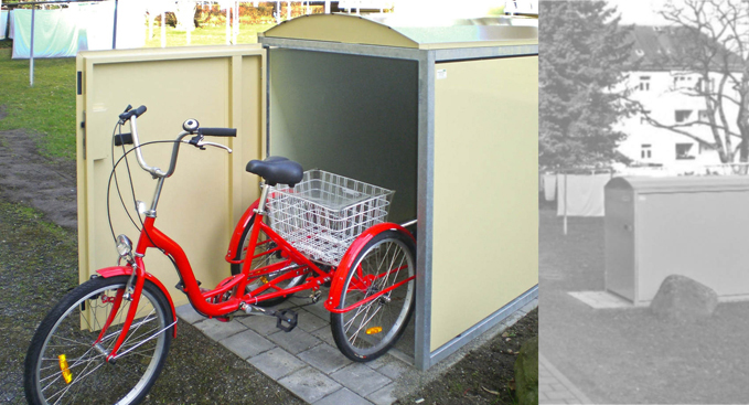 Aretus Trike-Box för trehjuliga cyklar.