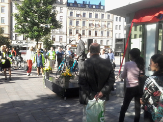 Invigning av Odenplan cykelparkeringsgarage.