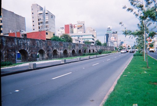 Cykelbana på Ave. Chapultepec, Mexico City.