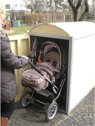 Aretus för barnvagnsförvaring.