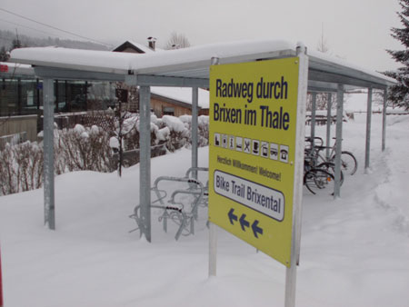 Snötäckt Sedura XXL Twin med Beta XXL cykelställ.