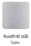 Rostfritt stål.